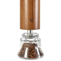 eureka baby hand grinder walnut & glass - elegant