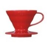 hario v60 01 ceramic coffee dripper red - elegant & durable